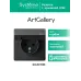 ARTGALLERY розетка с заземл. со шт. с крышк, 16А, IP44, механизм, карбон