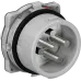 Вилка панельная встраиваемая прямая 250А 3P+E 380-440V IP66/67