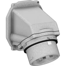 Вилка панельная встраиваемая угловая 250А 3P+E 380-440V IP66/67
