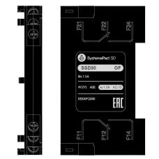 Контакт вспомогательный для SD80 2NO2NC