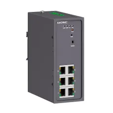 Промышленный управляемый коммутатор, 6х10/100Base-T(X) портов RJ45, консольный порт Mini USB, 24-48В DC (18-72В DC), с резервированием