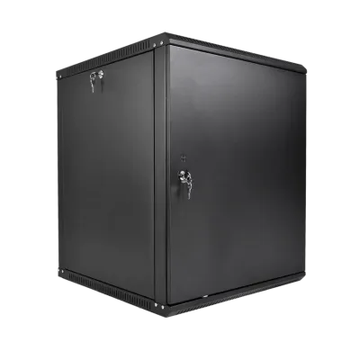 Шкаф 19'' телеком навесной разборный ЭКОНОМ 12U (600 х 520), съёмные стенки, дверь металл, чёрный