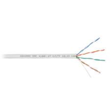 Витая пара U/UTP 4 пары Кат 5e solid BC AWG24 (0.51мм) IN LSZH нг(А)-HF белый 305м