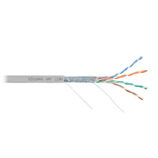 Витая пара F/UTP 4 пары Кат 5e solid BC AWG24 (0.50мм) IN PVC серый 305м