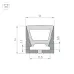 Профиль силиконовый WPH-FLEX-1616-TOP-S11-5m BLACK (Силикон)