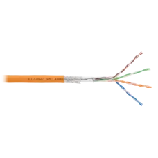 Витая пара SF/UTP 4 пары Кат 5e solid BC AWG24 (0.51мм) IN LSZH нг(А)-HF оранжевый 305м