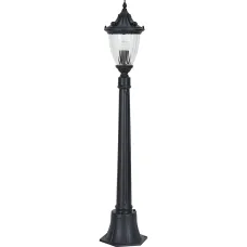 Светильник садово-парковый, 60W 230V IP44 черный, PL586