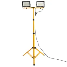 Прожектор на штативе , 2*70W 6400К 220V черный IP65  , LL-504