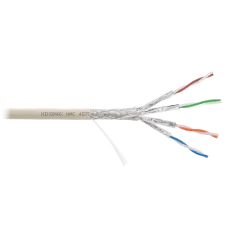 Витая пара S/FTP 4 пары Кат 7a solid BC AWG23 (0.58мм) IN нг(А)-LSLTx светло-серый 500м