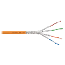 Витая пара S/FTP 4 пары Кат 8 solid BC AWG22 (0.62мм) IN LSZH нг(А)-HF оранжевый 500м