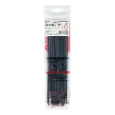 Хомут P6.6 стандартный (ч), 2.5x200 (50шт) FlexLock PROxima