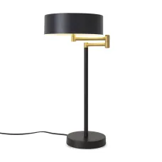 Светильник настольный Freya Izza FR4008TL-02BBS E14х2х60W Черный и Латунь