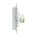 Механизм розетки RJ45 - 2шт, (cat5), алюминий Эпика EKF