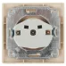 Розетка Intro Plano 1-201-11 без заземления 2P, 16А-250В, IP20, СУ, сосна