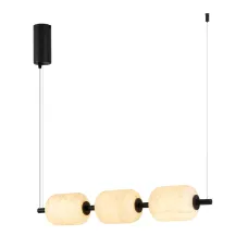 Светильник SP-CARAMELA-HANG-L720-12W Warm2700, BK, 360 deg, 230V, IP20, Натуральный шелк, 3 года