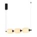 Светильник SP-CARAMELA-HANG-L720-12W Warm2700, BK, 360 deg, 230V, IP20, Натуральный шелк, 3 года
