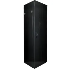 Шкаф телекоммуникационный напольный 42U, 600*800 мм, перфорация черный RAL 9005