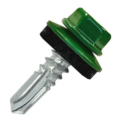 Саморез по металлу Daxmer 5,5х25 RAL 6005 (250) сверло №3