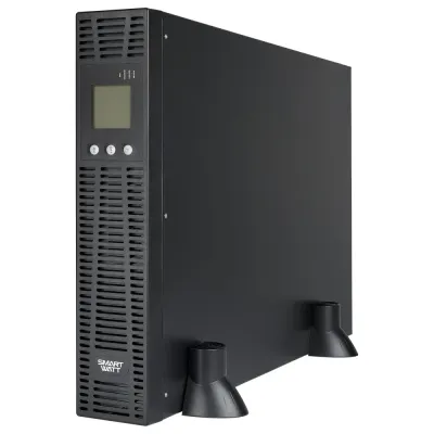 Источник бесперебойного питания SMARTWATT UPS SECURE IEC 3kVA, онлайн, мощность 3000/2700 ВА/Вт, стоечный/напольный, LCD дисплей, IEC13 - 6 шт., встроенные АКБ