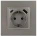 Розетка ЭРА Elegance 14-4108-16 2P+E 16A-250В со шторками с USB type-A+C 5В-3А титан