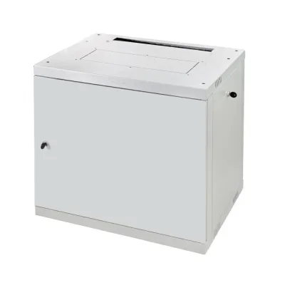 Шкаф настенный Racknet F30 6U 600 x 450, передняя дверь металлическая, светло-серый
