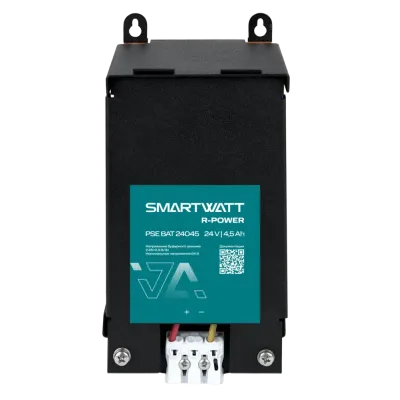 Батарейный модуль на DIN рейку SMARTWATT PSE BAT 24045 R-POWER, 24 В, 4,5 Ач