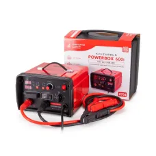 Инверторное пуско-зарядное устройство PowerBox 600i, таймер, пластиковый кейс