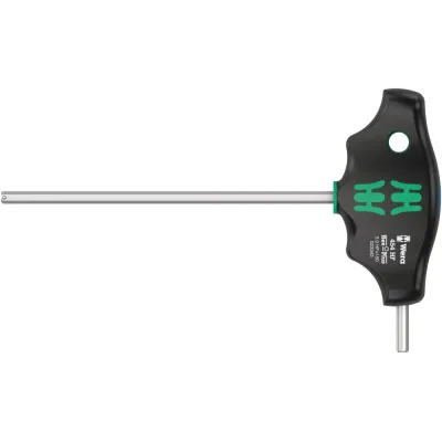 Отвёртка шестигранная 454 Hex-Plus HFс Т-образной рукояткой с функцией фиксации крепежа 5X150 мм с дополнительным коротким рабочим концом