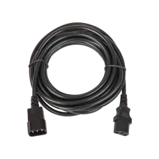 Кабель питания вход - разъём C14 (IEC 60320) выход - разъём C13 (IEC 60320) 3x0.75мм2 5 м 250В 6A черный