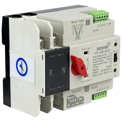 Устройство автоматического ввода резерва переменного тока, 1 фаза, 230В, 100А, 2П, на DIN рейку