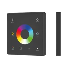 Панель сенсорная INTELLIGENT ARLIGHT SMART-RF-801-11-1G-2SC-RGB-MIX черный, 3 В, 2.4G, накладная, IP20, Пластик, 5 лет