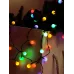 Электрогирлянда Жемчужные шарики 80LED зеленая