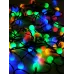 Электрогирлянда Жемчужные шарики 80LED зеленая