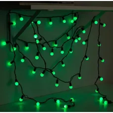 Электрогирлянда Жемчужные шарики 128LED зеленая