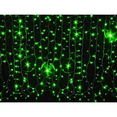 Электрогирлянда Фейерверк 200 LED 2 м зеленая