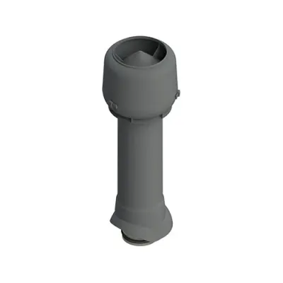 Вентиляционный выход D=125/160/700 mm+колпак TP-85.125/160/700 (серый) (по 1 шт. в коробке)