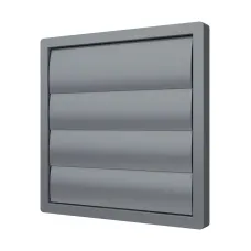 Выход стенной КФ фланец D400 жалюзи 456х456 ASA Gray ERA