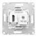 Механизм розетки HDMI+RJ45 (cat5), белый Эпика EKF