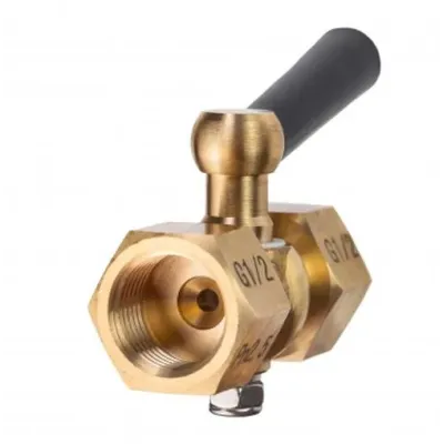 Кран трехходовой пробковый КТп-B1.1 (МС) внутр.M20*1.5 - внутр.M20*1.5