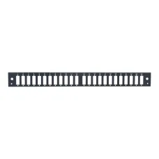 Панель лицевая для выдвижной оптич. полки, 24 SC Duplex/24 LC Quadra, черный
