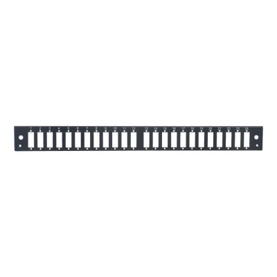 Панель лицевая для выдвижной оптич. полки, 24 SC Duplex/24 LC Quadra, черный