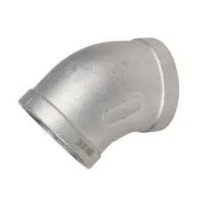 Отвод (полуотвод) 304 Вр/Вр 11/2'' Ду40 Ру16 угол 45 град., корпус нержавеющая сталь 304, присоединение внутренняя / внутренняя резьба