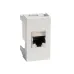 Ком.роз. RJ45 кат.5e экран. (8P8C, Hyperline, Dual IDC 110&Krone) Viva, белая, 1мод