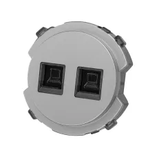 Розетка компьютерная двойная RJ45 платина  Байкал TDM