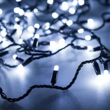 Гирлянда светодиодная декоративная ARD-STRING-CLASSIC-10000-BLACK-100LED-MILK-FLASH White 230V, 7W ARDCL, IP65