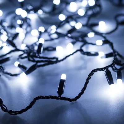 Гирлянда светодиодная декоративная ARD-STRING-CLASSIC-10000-BLACK-100LED-MILK-FLASH White 230V, 7W ARDCL, IP65
