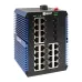 Коммутатор промышленный неуправляемый U-4GX/SFP-24GTP, 4 порта 1000Base-X SFP, 24 порта 10/100/1000Base-T(X) RJ45 c PoE, монтаж на динрейку TSX EKF