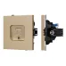 Механизм компьютерной розетки SCT-TENDO-MPC1-SFPL-GD, RJ-45, CAT6, Золото светлое Механизм компьютерной розетки SCT-TENDO-MPC1-SFPL-GD, RJ-45, CAT6, Золото светлое