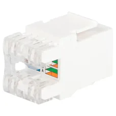 Люки ЭРА ОФИС 18-8002-01 Коннектор RJ45 CAT6 UTP Keystone, цвет белый