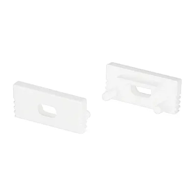 Заглушка SL-SLIM-H7 WHITE с отверстием (пластик)